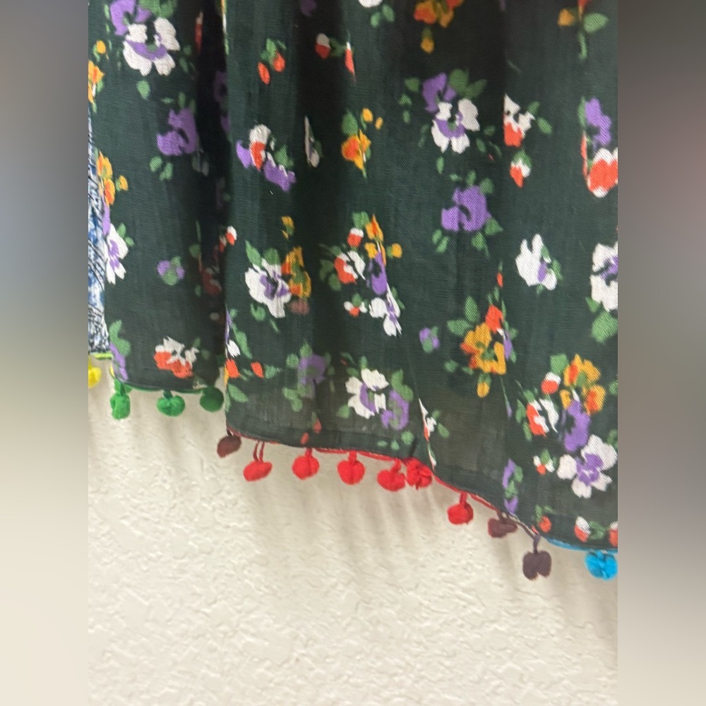 Anandas Collection Multicolor Patchwork Boho Dress - image 7